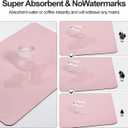 Ecotrim - Dish Drying Mat for Kitchen Counter | Coffee Bar Mat for Countertops | Heat Resistant Drainer Mat with Non-slip Rubber Backed | Hide Stain Kitchen Absorbent Draining Mat | Pink 18"x24"