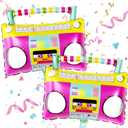 KatchOn Large Boombox Balloon Set - 22 Inch | 90s and Disco Party Decorations | 80s Boom Box Balloons for Roller Skate Parties