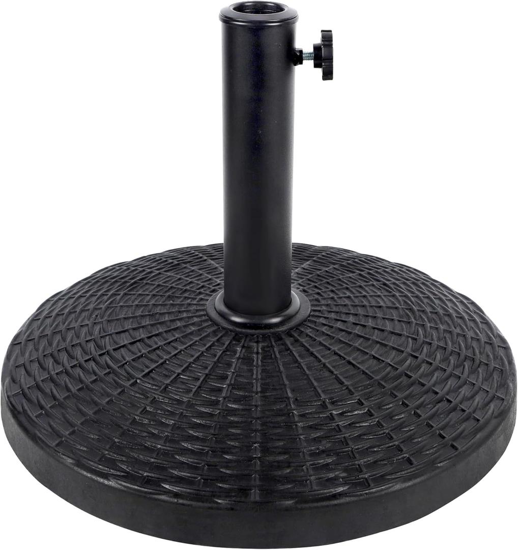 Blissun 22 lbs Heavy Duty Patio Market Umbrella Base Stand (16.5")