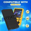 Case for R36S Plus, Silicone Cover Shell Anti-Slip, Shock Proof, Soft Protective Case for R36S Plus Handheld Game Console Accessories with Lanyard - Yellow