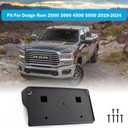Front License Plate Frame for Dodge Ram 2500/3500 / 4500/5500 2019 2020 2021 2022 2023 2024 2025 Front Bumper License Plate Holder Mounting Bracket Cover Replace # 68362197AA CH1068166