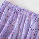 Inadays Womens Cotton Pajama Sets Short Sleeve Top With Capri Pants 2 piece sets for Women Summer Pajamas Lounge Set (Purple, XL)