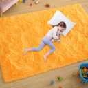 Ultra Soft Fluffy Rugs for Bedroom 4x6 Feet, Shag Area Rugs for Living Room, Large Comfy Furry Rug for Boys Kids Baby Room Decor, Non Slip Nursery Rug Modern Indoor Fuzzy Floor Carpet, Bright Orange