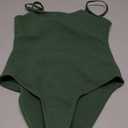 Milumia Girl's One Piece Swimsuit Solid Spaghetti Strap Cute Swimwear Bathing Suit 10Y