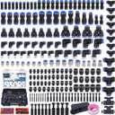 200 PCS Quick Connect Air Hose Fitting Assortment Kit,Push to Connect Fittings 1/8" 1/4" 3/8" 1/2" NPT Thread Pneumatic Air Line Quick Connect Quick Release Fitting Kit