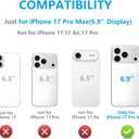 ONETOP Compatible with iPhone 17 Pro Max Wallet Case with Card Holder, PU Leather Kickstand Card Slots Case, Double Magnetic Clasp and Durable Shockproof Cover 6.9 Inch (Black)