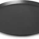 IMUSA 13.5in Carbon Steel Nonstick Round Comal with Metal Handles, Black