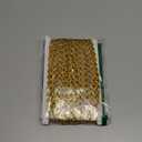 CABODYALS 20 Yards 3/8 Inch Gold Red Gimp Braid Trim Polyester Woven Braid Fabric Trimming Metallic Glitter Upholstery Lace Ribbon Bulk for Sewing Making Craft Costume Curtain Slipcover Decoration DIY