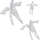 Bling Bling Rhinestone Logo Emblems for Tesla Model 3 2017-2023,6 Pcs Emblems Stickers for Front Trunk, Rear Trunk, Bedazzled Accessories for Model 3.