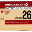 Blackburn 26IN X 1.75-2.25 Schrader Value Pack Heavy Duty Bicycle Inner Tube with Tire Levers