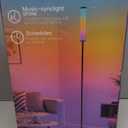 OUTON Bright Smart Floor Lamp with Remote, App & Touch Control, RGB Color Changing Standing Lamp, 2200K-6500K Dimmable, 3 Adjustable Heights, 32 Scenes for Living Room Bedroom Office Black