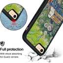 Green Cute Ghost Flower Watercolor Botanical Phone Case, Spooky Sad Ghost Garden Halloween Aesthetic Phone Case for iPhone 7/8/Se for Teen Girls and Boys, Women and MeniPhone-7/8/Se