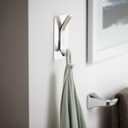 Adhesive Towel Hooks 4 Pack Stainless Steel Robe Coat Hooks for Hanging Versatile Wall Hooks for Bathroom, Kitchen, Office, School Silver Shower Sticky Hook Hanger