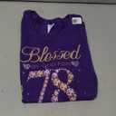 Blessed by God for 78 Years Funny 78th Birthday Women T-Shirt Purple M