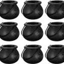 5 x 7 cm Halloween Candy Bucket Witch Cauldron Halloween Candy Bowl Small Black Cauldron 12 Pieces