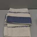 Boho Throw Pillow Covers 18x18 Inch Set of 2, Blue Textured Decorative Couch Pillow Cases for Farmhouse Home Decor, Accent Cushion Cover for Sofa, Bed, Living Room, Bedroom