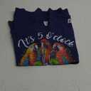 It's 5 O'clock Somewhere T-Shirt (Blue,XL)