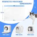 Thicken Cat Litter Bags 120 Pack, cat litter box liners, Leakproof Poop Bags & Waste Bags - Ultimate Odor Control and Leakproof Design,6 Rolls Drawstring Trash Bags for Automatic Litte(18x12.6 inches