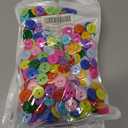 5 x Colorful Sewing Buttons, 15mm Round, 2-Hole, 200 Pack, Mixed Colors Flatback Button (Mixed-color-200pcs)