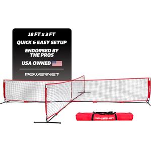 PowerNet 4 Way Soccer Net, Portable Indoor & Outdoor Soccer Training, Game and Training Equipment for Adults and Kids, Ideal for Backyard, Park or Beach, 2 Sizes