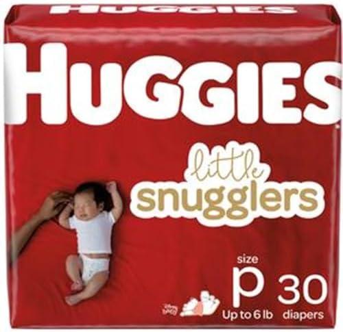 Huggies Supreme Little Snugglers, Preemies, (2 PACKS of 30)