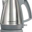Hamilton Beach 1 Liter Electric Kettle, Water Boiler & Heater, Fast 1500 Watts, BPA Free Interior, Cordless Serving, AutoShutoff and BoilDry Protection, Cord Wrap, Stainless Steel (41065)