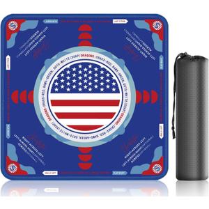 32.5 Inch American Mahjong Mat for Table, Non-Slip & Noise Reduction Gaming Mat with Drawstring Bag, Perfect for Poker, Board Games, Card Games, Tile Games, and Dominoes
