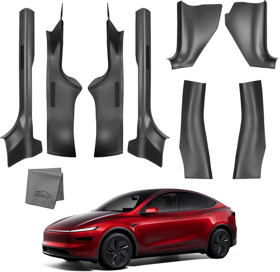 8PCS Door Sill Protector for Tesla Model Y Juniper Door Sill Guards Anti-Kick Full Protect Door Entry Cover for 2025-2026 New Model Y Accessories(Non-Destructive Installation)