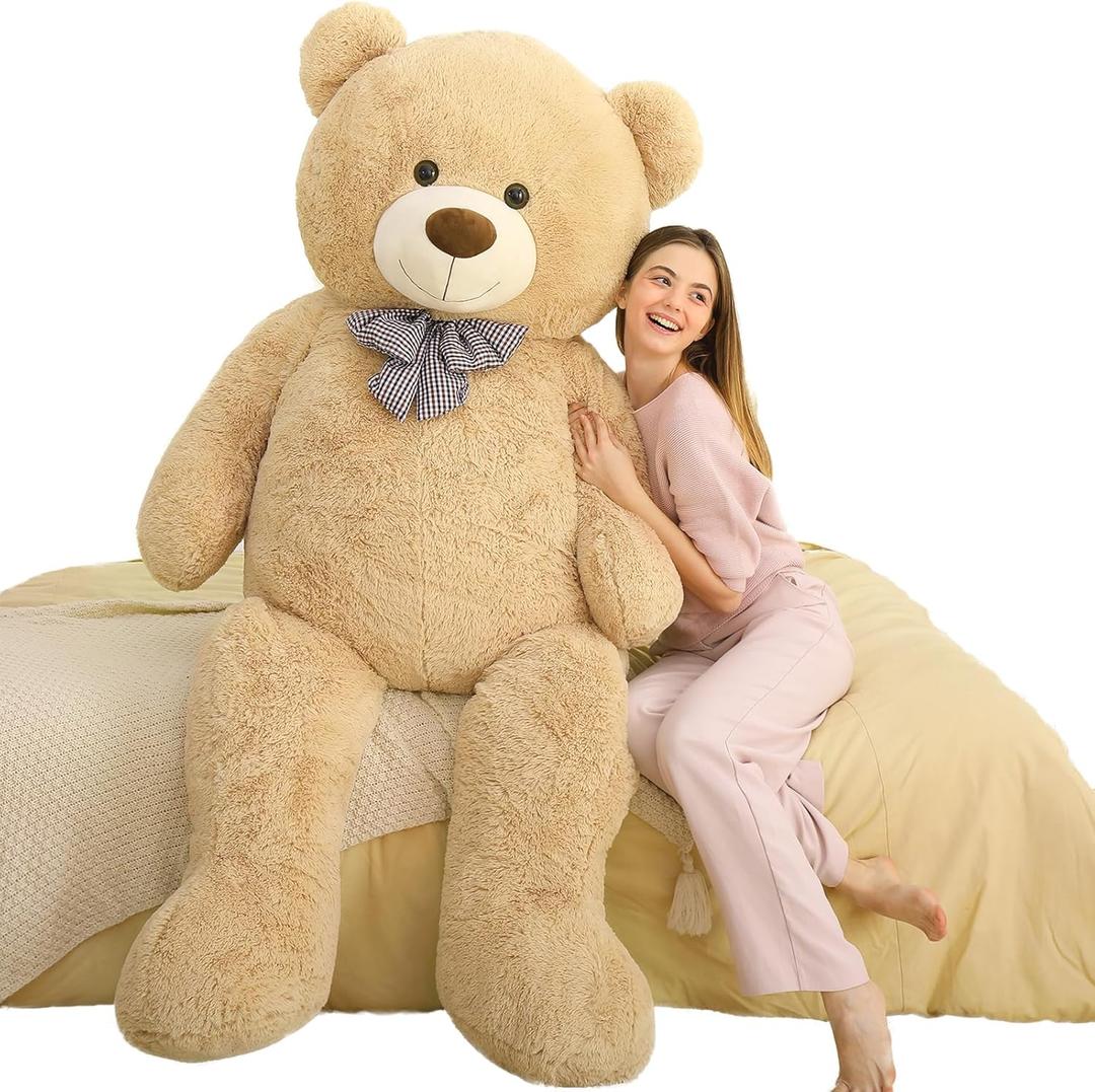 MaoGoLan Big Teddy Bear, 6 Feet Life Size Huge Plush Stuffed Animal, Adorable and Soft Teddy Bear Gift for Christmas, Valentine's, Birthday, or Long Distance (Brown)