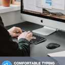 TECKNET Wireless Keyboard and Mouse Combo, Mini Cordless Computer Keyboard and Mouse Set 2.4GHz, Silent Adjustable 1600 DPI, Quiet Click, Lag-Free for Computer, Laptop, PC, Windows, Mac, Chrome OS(GS)