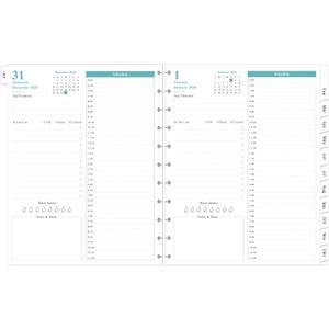 2026 Planner Refills, 11-Disc Discbound One Page Per Day, Daily  Monthly Planner Refill from January 2026 - December 2026, Letter Size, 8.5" x 11"