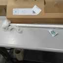 Ivilon Drapery Treatment Window Curtain Rod - Ball Style, 28 to 48 Inch. Color White/Ivory