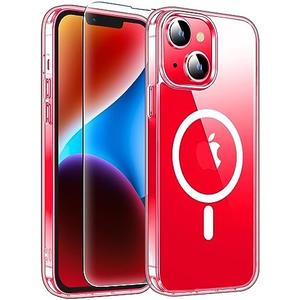 Redpepper for iPhone 14 Plus Case,[Compatible with Magsafe][Anti-Yellowing] with Screen Protector,Slim Thin 10 FT Shockproof Phone Case 6.7 inch 3 PACK