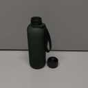 KIVY Slim Water Bottle 22oz [Lightweight & Shatterproof] - Reusable Tritan Water Bottle - Leak Proof Bottle for Women & Men - Water bottle no straw - Dishwasher Safe - BPA Free (01 Dark Green)