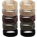 WILLBOND 10 Pieces Velvet Wig Grip Band Flexible Velvet Wigs Headband Non Slip Adjustable Grip Headband for Women Men