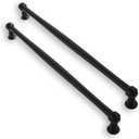 Solid Heavy-Duty 2 Pack 12 Inch Hole Center Black Cabinet pulls Matte Black is Suitable for Kitchens cabinets vanities Bathroom cabinets