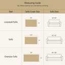 Hokway Chenille Couch Covers Washable for Dogs, Non-Slip Pet Sofa Cover Furniture Protector, Reversible Sofa Slipcovers with Tassels(Light Grey,71x150inch)