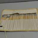 Paint Brushes Set of 24 Pieces Wooden Handles Brushes with Canvas Brush Case, Professional for Oil, Acrylic and Watercolor Painting (Large)