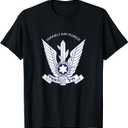 Israeli Air Force IAF IDF Tzahal Zahal T-Shirt (Small, Black)