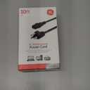 GE Replacement AC Power Cord, 10 ft. Cable, for Computers, Desktops, Printers, Monitors and More, Black, 34507