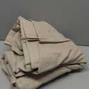 Vision Home Sand Pinch Pleated Full Blackout Curtains Linen Blended Room Darkening Window Curtains 95 inch for Living Room Bedroom Thermal Insulated Pinch Pleat Drapes with Hooks 2 Panel 40" Wx95 L