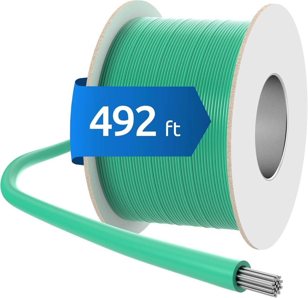ECENCE Boundary Wire 492ft Compatible with All Robotic Lawnmower, Suitable for Husqvarna and Other Brands, Define and Guide Perimeter Wire  0.13 Zoll (Inch) Conductor Cross-Section of 17AWG
