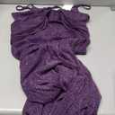 BeryLove Sequin Formal Cocktail Long Dress Evening Wedding Guest Mother of The Bride Dresses with Shawl (Medium, Purple)