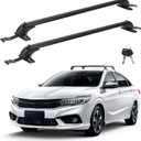 Universal Car Roof Rack 42.91in-44.88in, Heavy-Duty Aluminum Adjustable Roof Rack Cross Bars for Kayak, Bike, Luggage, Roof Rails with Theft Lock for Bare Roof Cars, 165lbs Load Capacity (43")