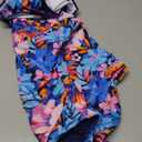 Tempt Me Women One Piece Swimsuits Tummy Control One Shoulder Bathing Suits Ruffle Swimwear (Large, Blue Multicolor)