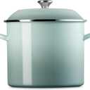 Le Creuset Enamel on Steel Traditional Stockpot, 16 qt., Sea Salt with Stainless Steel Knob