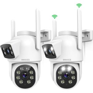 OOSSXX Outdoor Wireless Security Camera WiFi PTZ Cameras Home Video Surveillance