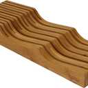 Oceanstar In-Drawer Bamboo Knife Organizer