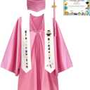 Kindergarten Graduation Cap and Gown Set 2026 -Preschool Graduation Cap with Printed Stole Grad Gift (30)