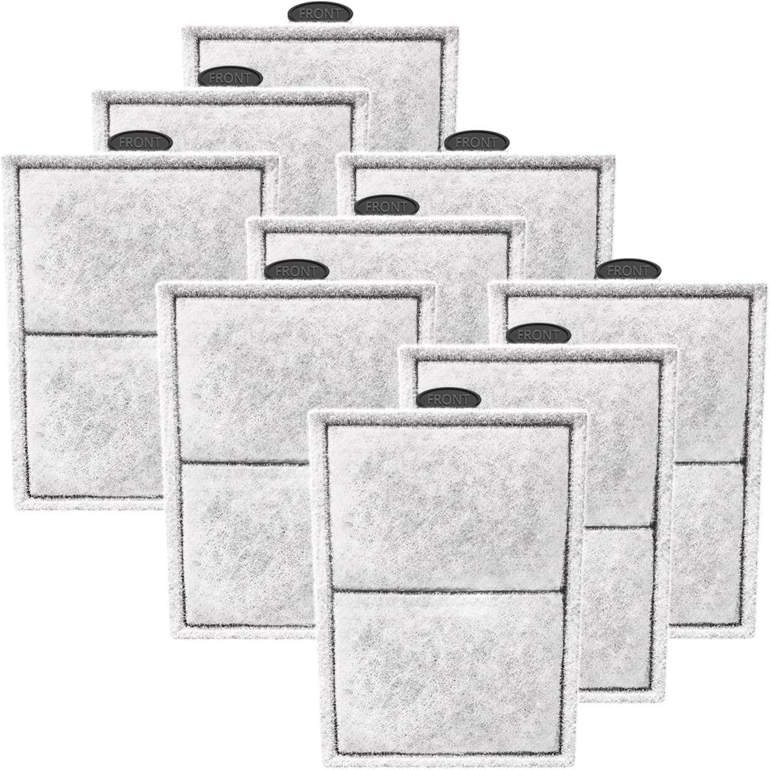 Pryitier 9 Pack PF-L Filter Cartridges Replacement Fish Tank Refill with Zeolite Compatible with PF20, PF30, PF40 and PF75 Power Filters
